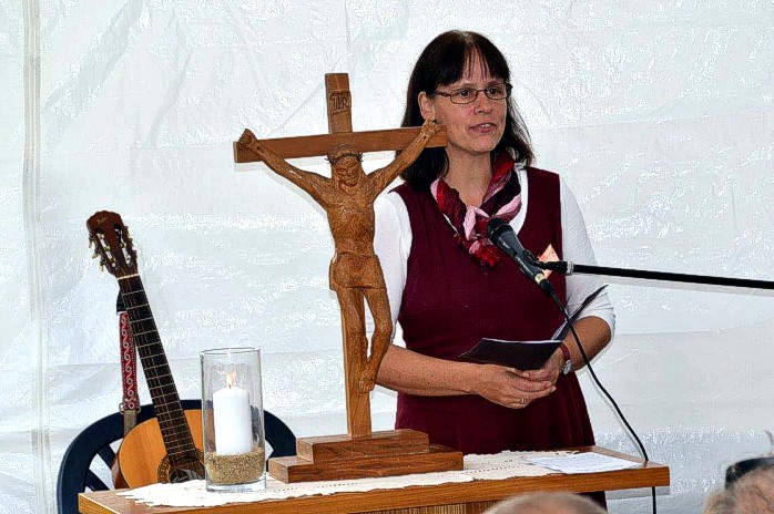 Gartenfest 2014: Pfarrerin Ulrike Fourestier