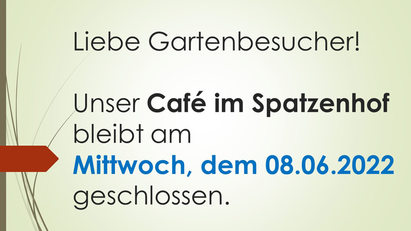 Cafe geschlossen