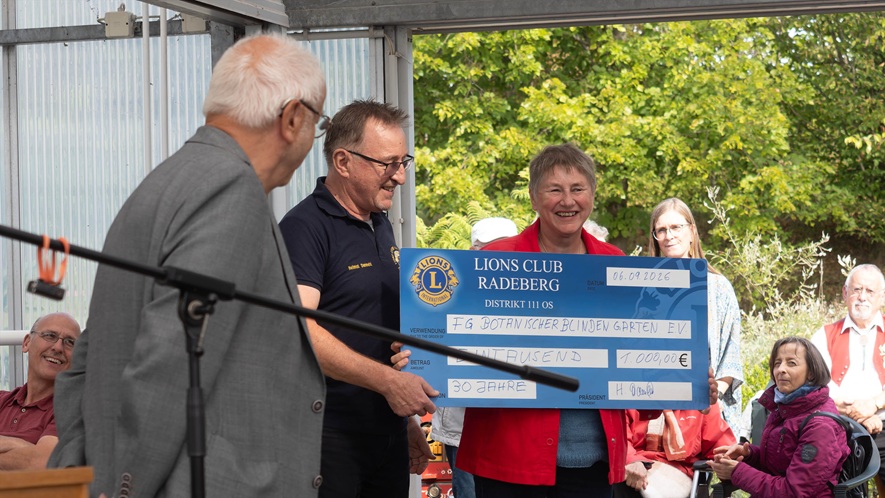 Scheckübergabe Lionsclub