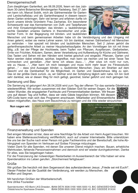 Freundesbrief Ostern 26-2