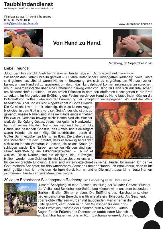 Freundesbrief Sept 26